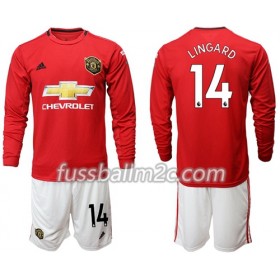 Fußballtrikots Manchester United Lingard 14 Kinder Heim Trikotsatz 2019-2020 Langarm